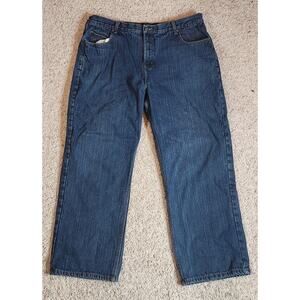 Red Head Flannel Lined Blue Jeans Size 40x30